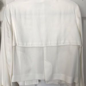 White cropped jacket